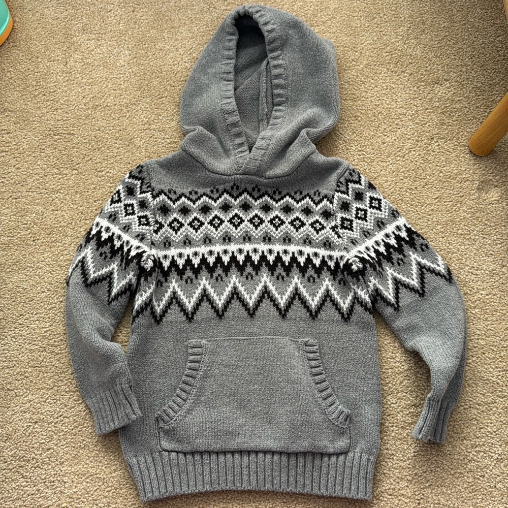 Boys Fair Isle Sweater - size XS (4/5)
